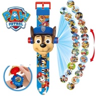 Đồng hồ chiếu hình ảnh phát sáng lên tường hình đội chó cứu hộ Paw Patrol đồ chơi đồng hồ điện tử ch