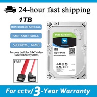 CCTV Hard Disk 1TB/2TB/4TB/6TB/8TB/10TB 3.5" CCTV Surveillance HDD SATA 3.0 7200RPM