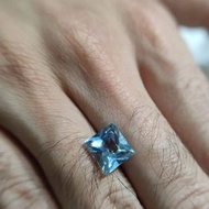 Princess cut natural sky blue topaz公主方形切割天然天藍色托帕石裸石