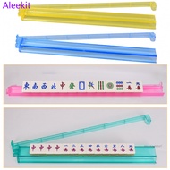 4pcs ใสพลาสติก mahjong ผลักไม้บรรท