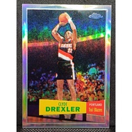 Topps Chrome Clyde Drexler Variation Refractor /999