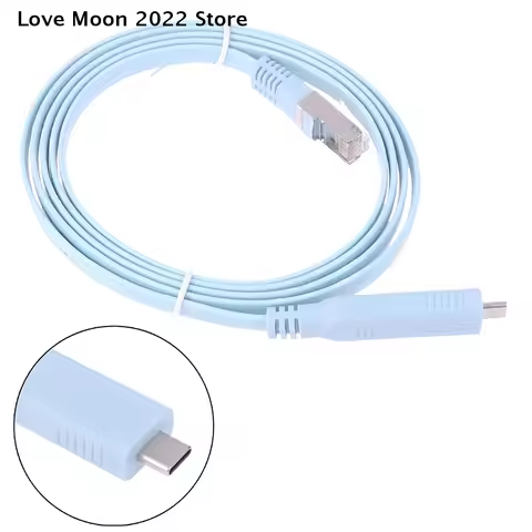 【LM】1.5m Usb C To Rj45 Console Cable Rs232 Serial Adapter For Router Rj 45 Data Cable Converter Type