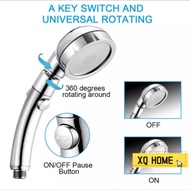 Pressurized Water Saving Hand Shower Head Bathroom 3 Mode One Button Stop Water Original Authenic De