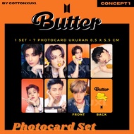 (Pc Set) Bts Butter Digital Single Album Unofficial Photocard V Jimin Jungkook Rm Jin Suga Jhope Pc