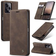 全城熱賣 - 適用於小米 Redmi Note 12 Pro 5G / Poco X5 Pro CaseMe 013系列 多功能左右開手機皮套（咖啡色）