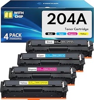 4-Pack 204A Toner Cartridge Black, Cyan, Yellow, Magenta Replacement for HP 204A Toner Cartridges - 