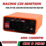 8 PIN CDI Racing Lgnition Scooter Moped 4000-12000RPM for Yamaha ZY100 JOG100 RS100 RSZ100 Motorcycl