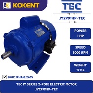 TEC JY SERIES 2-POLE ELECTRIC MOTOR  JY2PX1HP-TEC