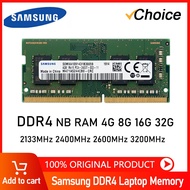 DDR4หน่วยความจำแล็ปท็อปโน้ตบุ๊ค4GB 8GB 16GB 32GB 64GB 2400Mhz 2133 2666Mhz 3200Mhz Sodimm