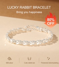 vivi lifestyle 9999 silver lucky rabbit bracelet