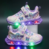 E09 21-30 Baby & Kids LED Frozen Sport Shoes | Trendy Princess Casual Twins Sneakers Light Girls | K