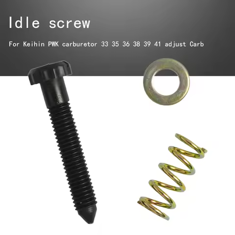 Carburetor Idle adjuster screw with spring For Keihin PWK carburetor 33 35 36 38 39 41 adjust Carb