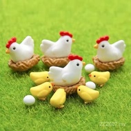 [2038 People Collection] New Style Chick Family ins Micro Landscape Decoration Ornaments Cute Chick 