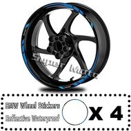 Reflective Motorcycle Wheel Sticker 17 Inch Decals Rim Stripe Tape Accessories For BMW R1250RS F900R