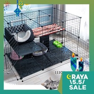 Cat Dog Pet DIY Villa Home Exercise Cage Anti-slip Fence Enclosure Sangkar Kucing Cat Cage