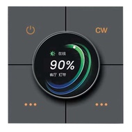 Tuya Zigbee Knob Smart Dimming Switch Panel App Control Voice Control Linkage 4 Gang Relay Smart Swi