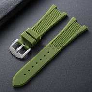 Silicone Watch Strap 25*13mm For Patek Philippe For Nautilus 5711/5712/5726/5980 Bands Pin Butterfly