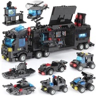 EP EXERCISE N PLAY 1110 PCS SWAT City Police Station Mobile Command Center Truck Car Building Blocks