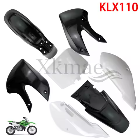 KLX 110 Motorcycle Full Fairing Kits Plastic Body Cover Fenders Mudguard For KLX110 KX65 For Suzuki 