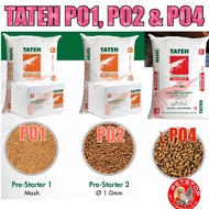 TATEH Fish Food, TATEH PO1 PO2 & PO4