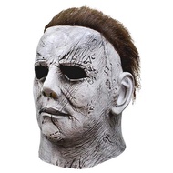 NEW Halloween Michael Myers Mask Scary Killer Full Head Mask Creepy Fire Burn Scar Latex Face Mask C