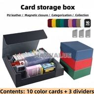 【SG Stock】Maxvaluesg® Card game box, three-row storage box, compatible with MTG/PTCG/Yu-Gi-Oh!/Pokém