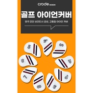 [Crode] Iron Headcover Full Set, Golf Iron Cover Set (9pcs)