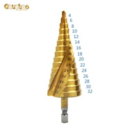 3 Mũi khoan hình nón bằng thép HSS Bộ mũi khoan titan 4-12mm / 4-20mm / 4-32mm