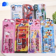 5 in 1 Kids Stationery Set Cute Pencil School Supplies Stationery Gift Cartoon Design Pencil Set