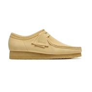 [Clarks] Men Wallabee Pale Yellow Suede Shoes 26185559
