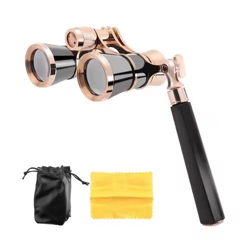 3X25 Opera Binocular Coated Lens Telescope Opera Glasses Coated Theater Glass Lady Glass Handle Wome