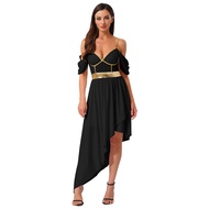 Fldy Womens Lady Ancient Greek Toga Roman Queen Costume Robe Tunic Gown Toga Dress Halloween Carniva