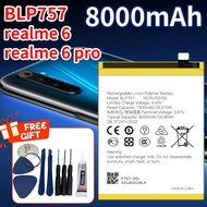 【BLP757-8000mAh】realme 6 battery original realme 6 pro battery original