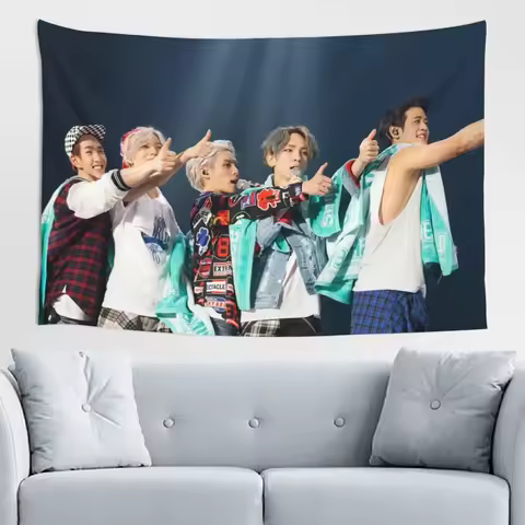 SHINEE Lee Tae-min Onew Kim Jonghyun Key Choi Min Ho Hanging Cloth Wen Liu Photo Tapestry Bedroom Ho
