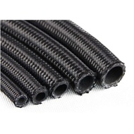 EPMAN Nylon Steel Braided Hose - AN4 AN6 AN8 AN10 AN12 Black Petrol Fuel ATF Engine Oil Coolant Radi