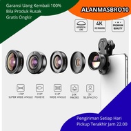 HP Camera Lens Universal Clip 5 In 1 Macro 10X Wide Angle Super Wide Telephoto And Fisheye Aluminum 