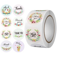 MGHL0596 Stiker Thank You 1 Roll Stiker Thank You Sticker Thank You Stiker Ucapan Bulat Stiker Tempe