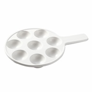 1Pc Multi-function Shell Escargot Baking Plate Kitchen Serving Utensil White