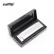 Easttop Harmonica 10 Lỗ Blues Harmonica Sẵn Sàng Cổ Kim Loại Cao Cấp Organ Với Hộp Nhựa Màu Đen Hàng