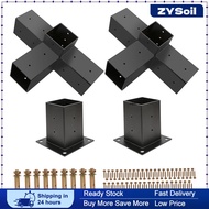 ZYSoil Pergola ชุดฐาน Pergola วงเล็บสำหรับสวนหลังคา