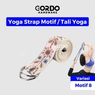 Yoga Strap Belt Motif Yoga Strap/ D Gym Fitness Pilates MotifRing - Motif 8