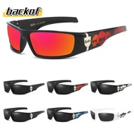 BACKOF Polarized Sunglasses, Biker Gangster Style  Coast Hip-Hop Shades, Vintage Driving Riding Wrap