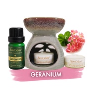 Oil Burner + Geranium Pure Essential Oil