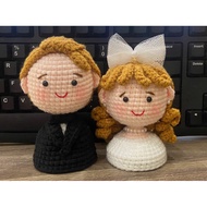 Gift Set [Wedding Gift] for the Bride and Groom Made of Wool, Graduation Doll