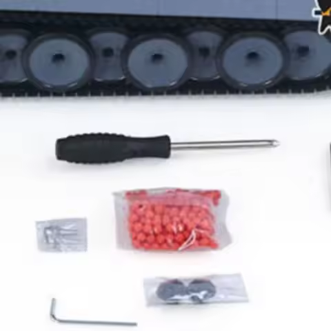 Heng Long 1/16 RC Tank 7.0 Tiger I Plastic Radio Control Tanks Model 3818 W/ 360° Turret Barrel Reco