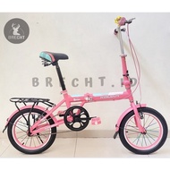 Ready (tanpa Roda Bantu) Sepeda Anak Perempuan Sepeda Lipat Kouan 16"