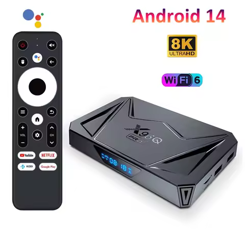 X96Q Pro Plus Android TV Box Allwinner H728 Smart TV Box 1000M Wifi6 Support 8K Ultra HD Video Media