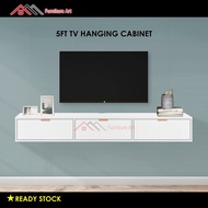Furniture Art 120CM / 150CM TV Cabinet (Wall Mounted) / Hanging TV Cabinet / 4 &amp; 5 Feet Tv cabinet / Tv Kabinet
