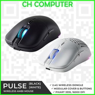 Tecware PULSE Wireless Gaming Mouse, 3335 Sensor, 16000DPI, 91g