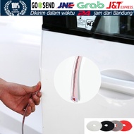 Karet Strip Kedap Suara 5M Universal Mobil Karet Seal Insulasi Suara Mobil White Door Sealing Strip Weatherstrip Edge Trim Anti Kebisingan Isolasi Tahan Air Anti Kebisingan Aksesoris Mobil Avanza Xenia Ayla Mobilio Brio Toyota Honda Suzuki Nissan